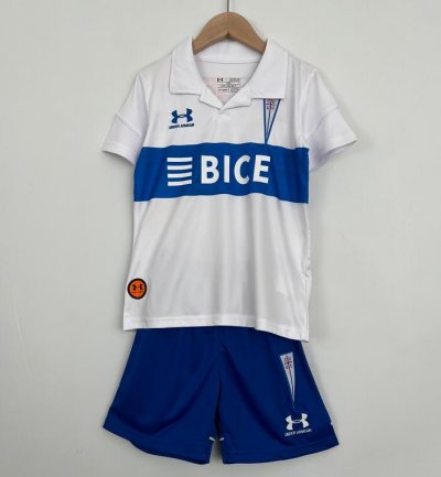 Kids/Youth 2023-24 Universidad Catolica Home Soccer Kits Shirt With Shorts