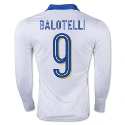 2016 Italy 9 Balotelli LS Away Soccer Jersey