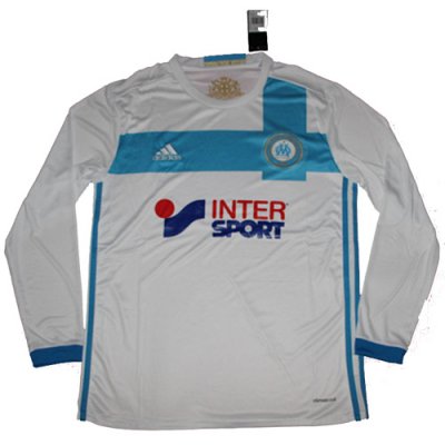 2016-17 Olympique Marseille LS Home Soccer Jersey