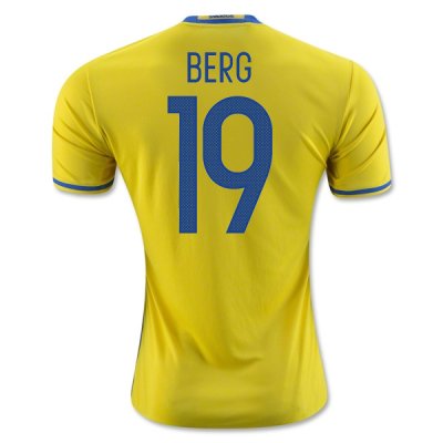 2016 Sweden Berg 19 Home Soccer Jersey