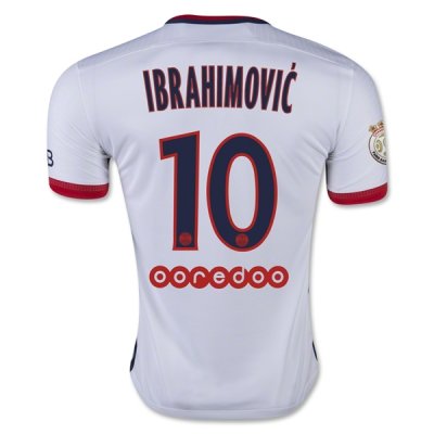 2015-16 PSG IBRAHIMOVIC #10 Away Soccer Jersey
