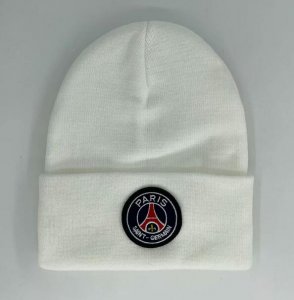 PSG White Soccer Knitted Hat
