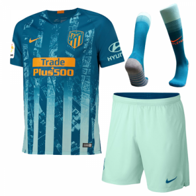 2018-19 Atletico Madrid Third Away Soccer Whole Kit (Shirt + Shorts + Socks)