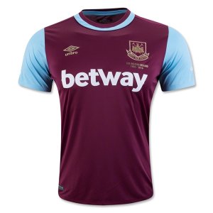 2015-16 West Ham Home Soccer Jersey