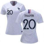 Women 2018 World Cup France Away Soccer Jersey Shirt Florian Thauvin #20