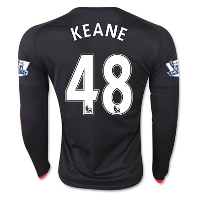 2015-16 Manchester United KEANE 48 LS Third Soccer Jersey