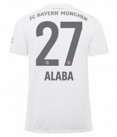 2019-20 Bayern Munich Away Soccer Jersey Shirt Alaba 27