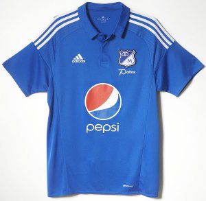 2016-17 Millonarios FC Home Soccer Jersey