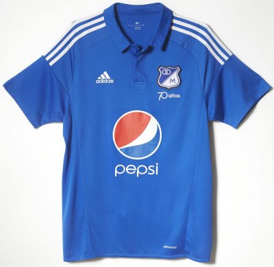 2016-17 Millonarios FC Home Soccer Jersey