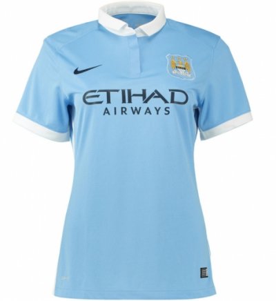 2015-16 Manchester City Women's Home Soccer Jersey