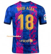 2021-22 Barcelona Third Away Soccer Jersey Shirt with JORDI ALBA 18 printing