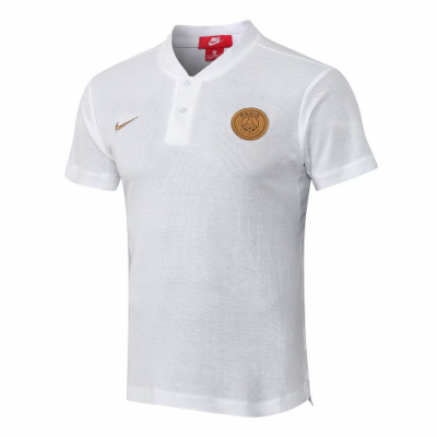 2018-19 PSG White Polo Shirt