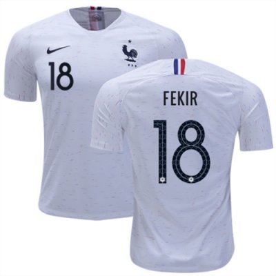 2018 World Cup France Away Soccer Jersey Shirt Nabil Fekir #18