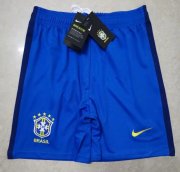 2020 Brazil Away Blue Soccer Shorts