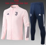 2020-21 Juventus Kids Pink Jacket and Pants Youth Training Kits