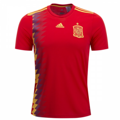 2018 World Cup Spain Home Soccer Jersey Shirt Player Version