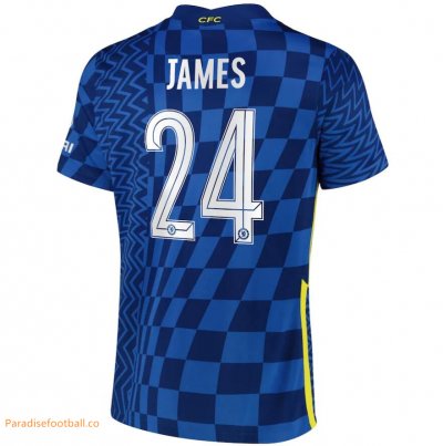 2021-22 Chelsea Cup Home Soccer Jersey Shirt with James 24 printing