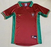 1998 Portugal Retro Red Home Soccer Jersey Shirt
