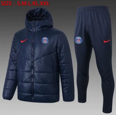 2020-21 PSG Navy Cotton Warn Coat Kits with Pants