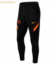 2021-22 Chelsea Black Orange Training Pants