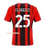 2021-22 AC Milan Home Soccer Jersey Shirt with FLORENZI 25 printing