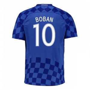 2016 Croatia Boban 10 Away Soccer Jersey