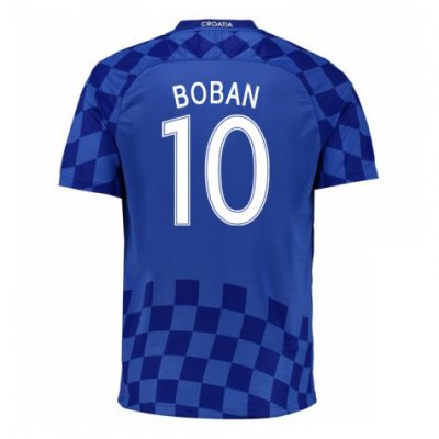 2016 Croatia Boban 10 Away Soccer Jersey