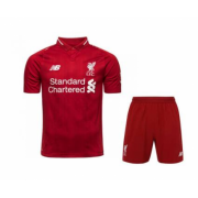 Kids Liverpool 2018-19 Home Soccer Shirt With Shorts