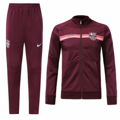 18-19 Barcelona Dark Red Training Kit Jacket and Pants