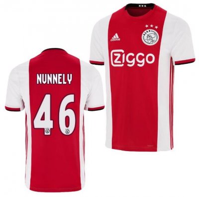 2019-20 Ajax Home Soccer Jersey Shirt Che Nunnely 46