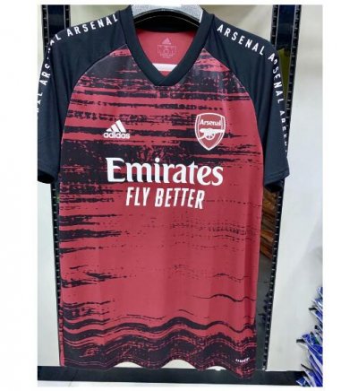 2020-21 Arsenal Red Pre-Match Training Shirt