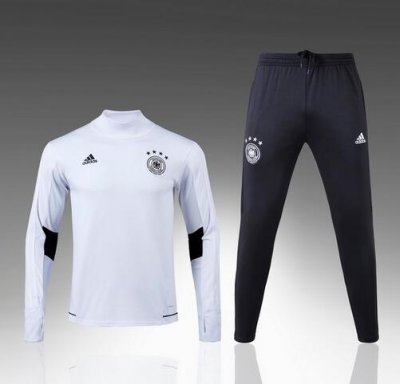 2017-18 Germany White Soccer Tracksuit
