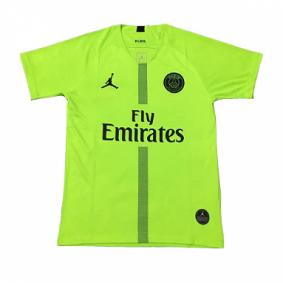 2018-19 Psg Jordan Goalkeeper Green Soccer Jersey Shirt
