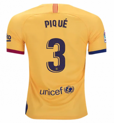 2019-20 Barcelona Away Soccer Jersey Shirt Gerard Pique #3