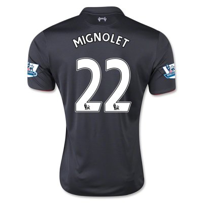 2015-16 Liverpool MIGNOLET #22 Third Soccer Jersey