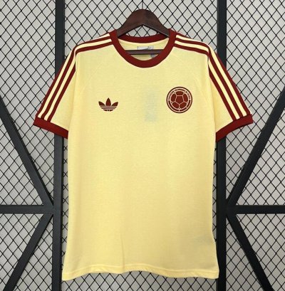 2024 Colombia Yellow Retro T-Shirt