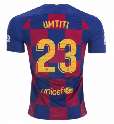 2019-20 Barcelona Home Soccer Jersey Shirt Samuel Umtiti #23