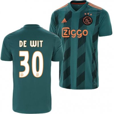 2019-20 Ajax Away Soccer Jersey Shirt Dani de Wit 30