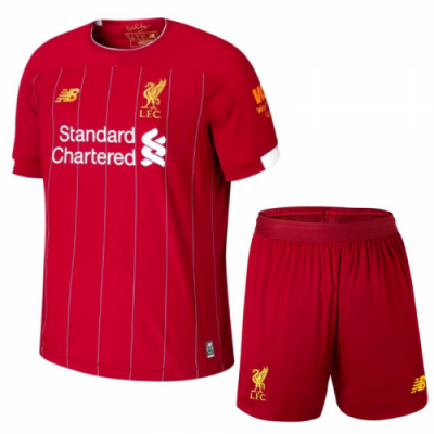 2019-20 Liverpool Home Soccer Jersey Kit (Shirt + Shorts)