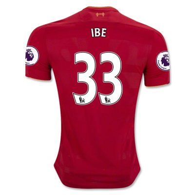 2016-17 Liverpool 33 IBE Home Soccer Jersey