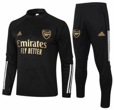 2020-21 Arsenal Black Training Suits Sweatshirt with Trousers
