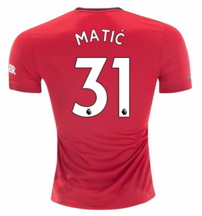 2019-20 Manchester United Home Soccer Jersey Shirt Nemanja Matic #31