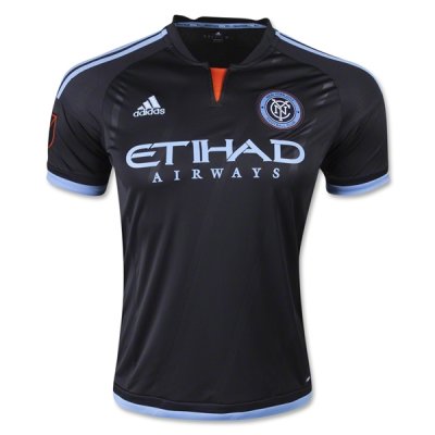 New York City FC 2015/16 Black Away Soccer Jersey
