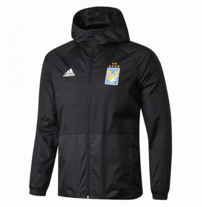 18-19 Tigres Black Windbreaker Jacket