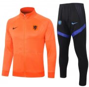 2020 EURO Netherlands Orange Training Suits Jacket with Pants