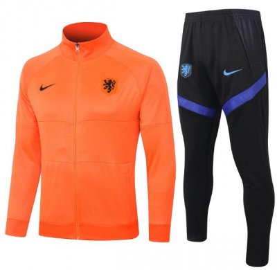 2020 EURO Netherlands Orange Training Suits Jacket with Pants