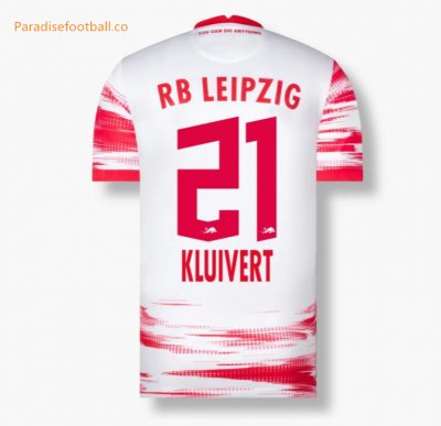 2021-22 RB Leipzig Home Soccer Jersey Shirt KLUIVERT 21 printing