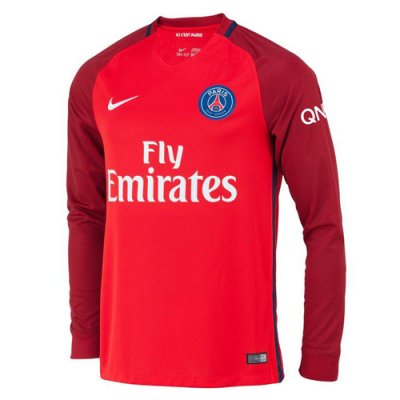 2016-17 Psg Red LS Away Soccer Jersey