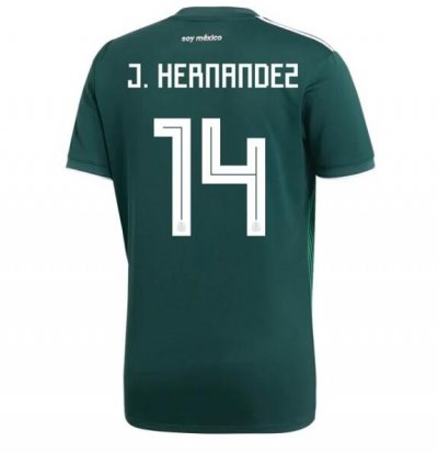 2018 World Cup Mexico #14 Javier Chicharito Home Soccer Jersey