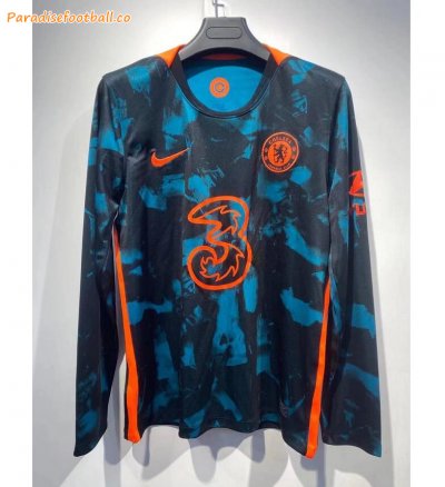 2021-22 Chelsea Long Sleeve Third Away Soccer Jersey Shirt